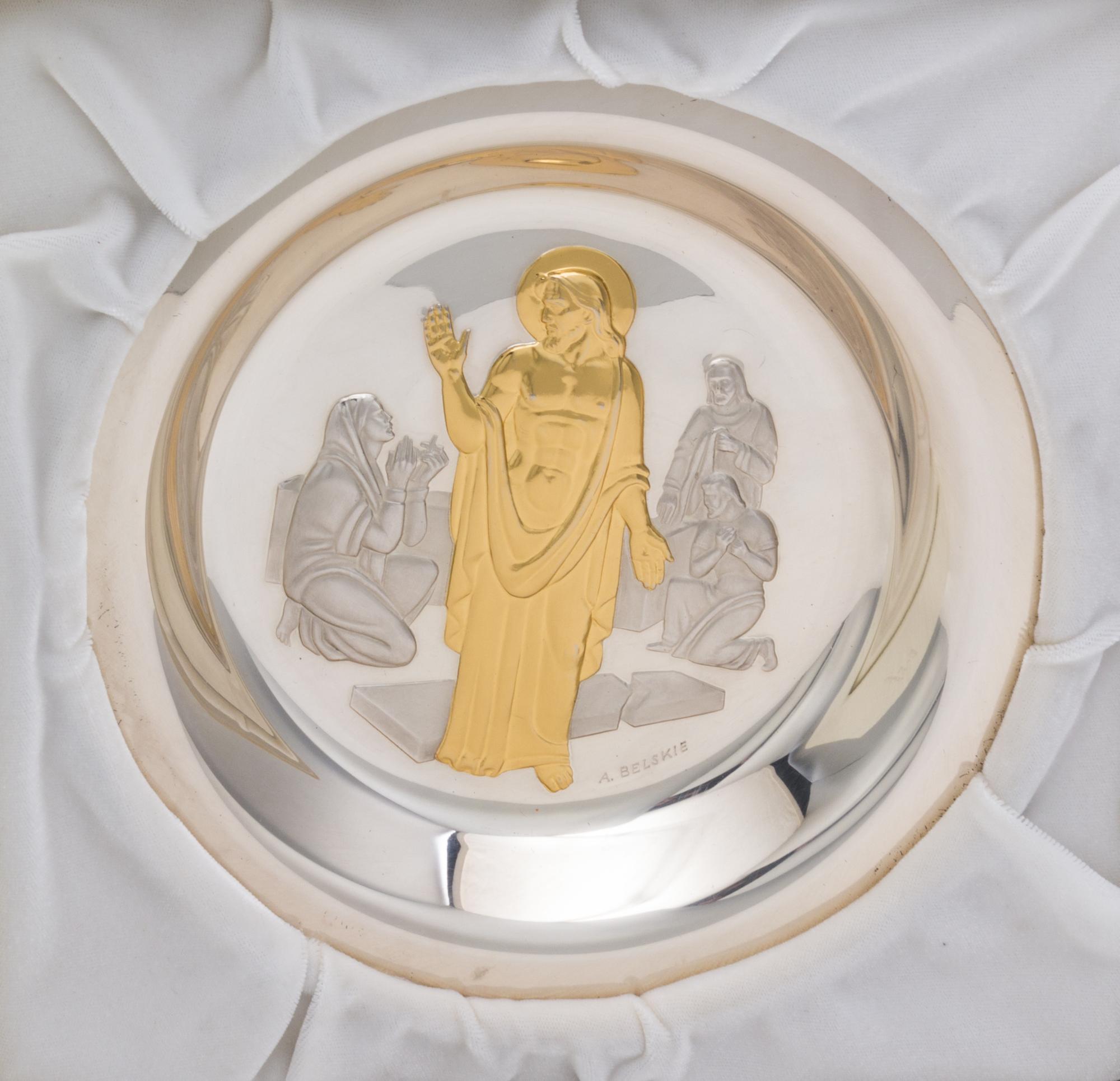 A Franklin Mint Silver Easter Plate Diameter 8 inches. — ABRAM BELSKIE, 1974