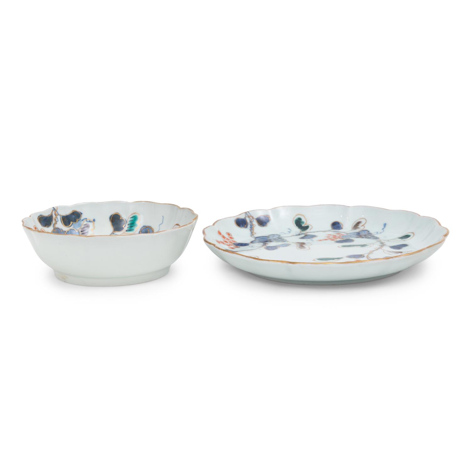 A Group of Japanese Arita Porcelain Dishes