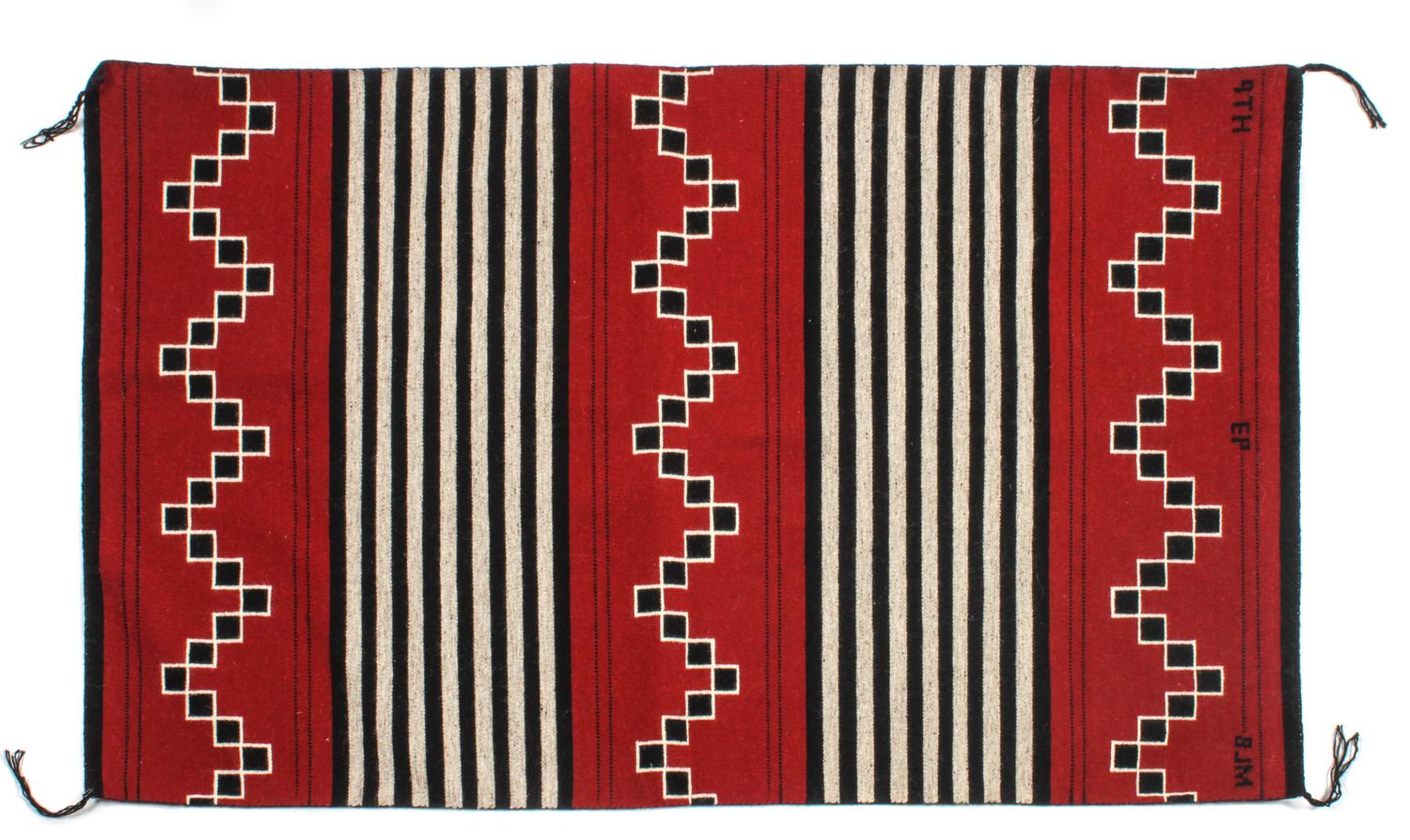 Contemporary Navajo Weaving First: 59 x 36 inches