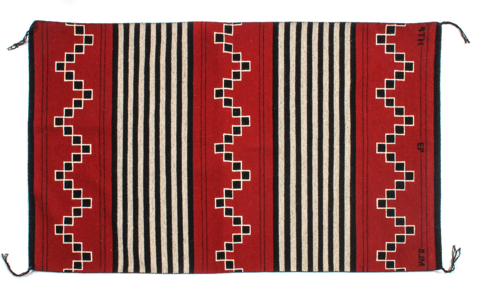 Contemporary Navajo Weaving First: 59 x 36 inches