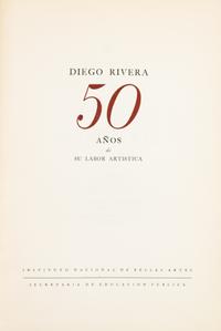 (ART, MEXICAN) Two books pertaining to Mexican artists: Diego Rivera.. [Mexico], (1951). Obras de Jose Clemente Orozco... Mexico, 1950.