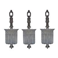 A Set of Three Bronze Balusters from the Chicago Federal Building 7" W x 2" D x 21" H — United States, Circa 1898