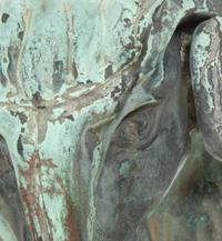 A Pair of Tole Ram's Heads