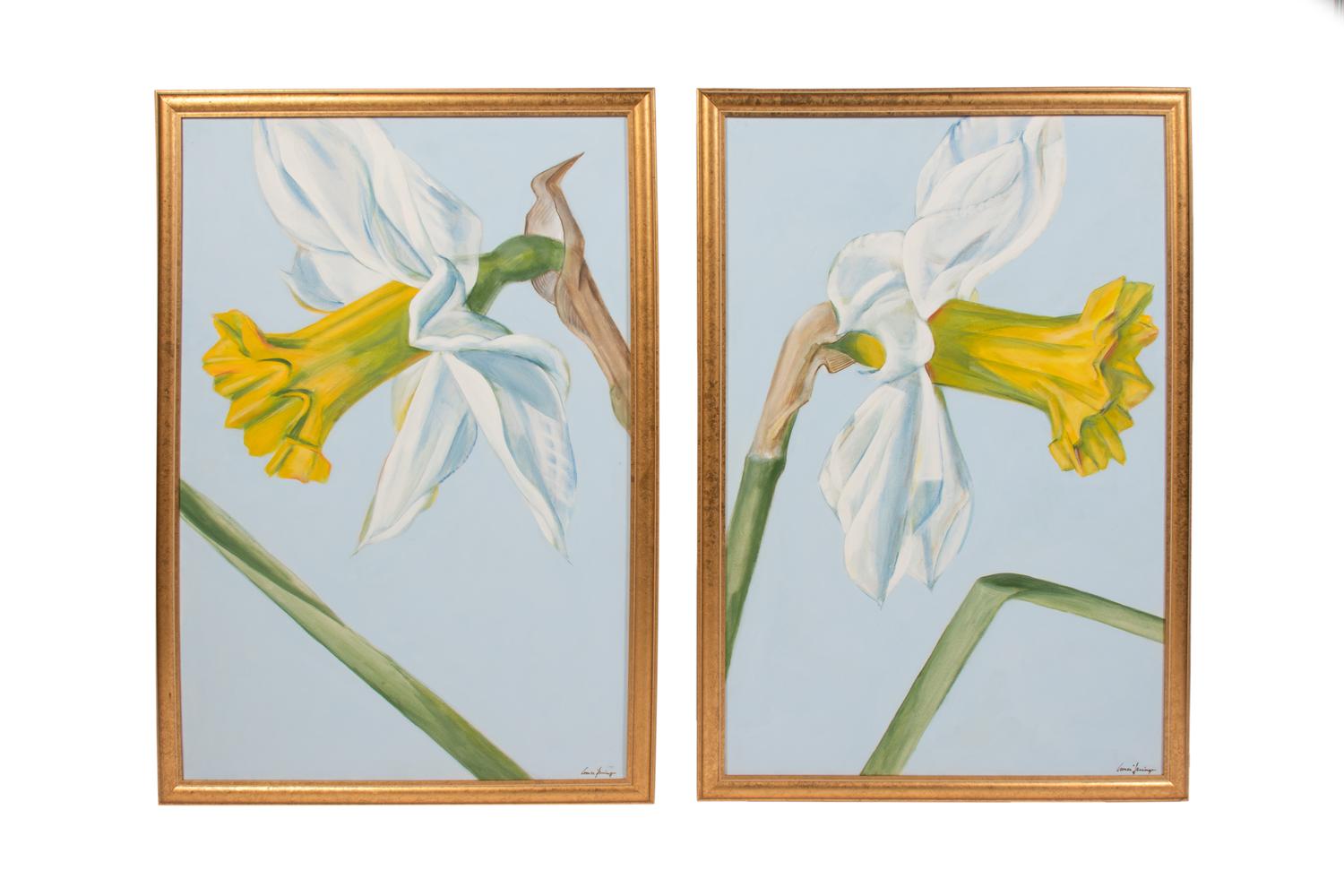 Two Daffodil Paintings