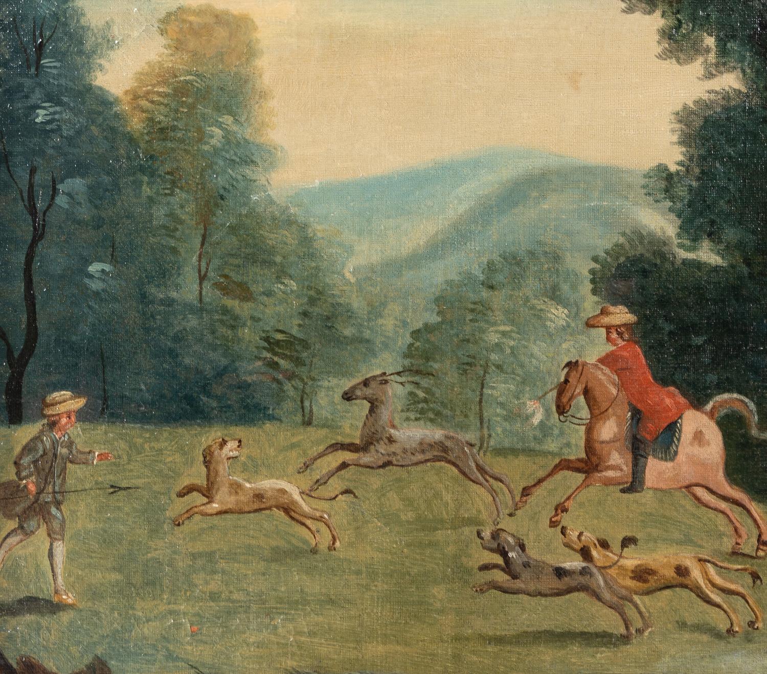 A Pair of Painted Mirrors