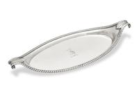 A Small George III Sterling Silver Snuffer or Pen Tray