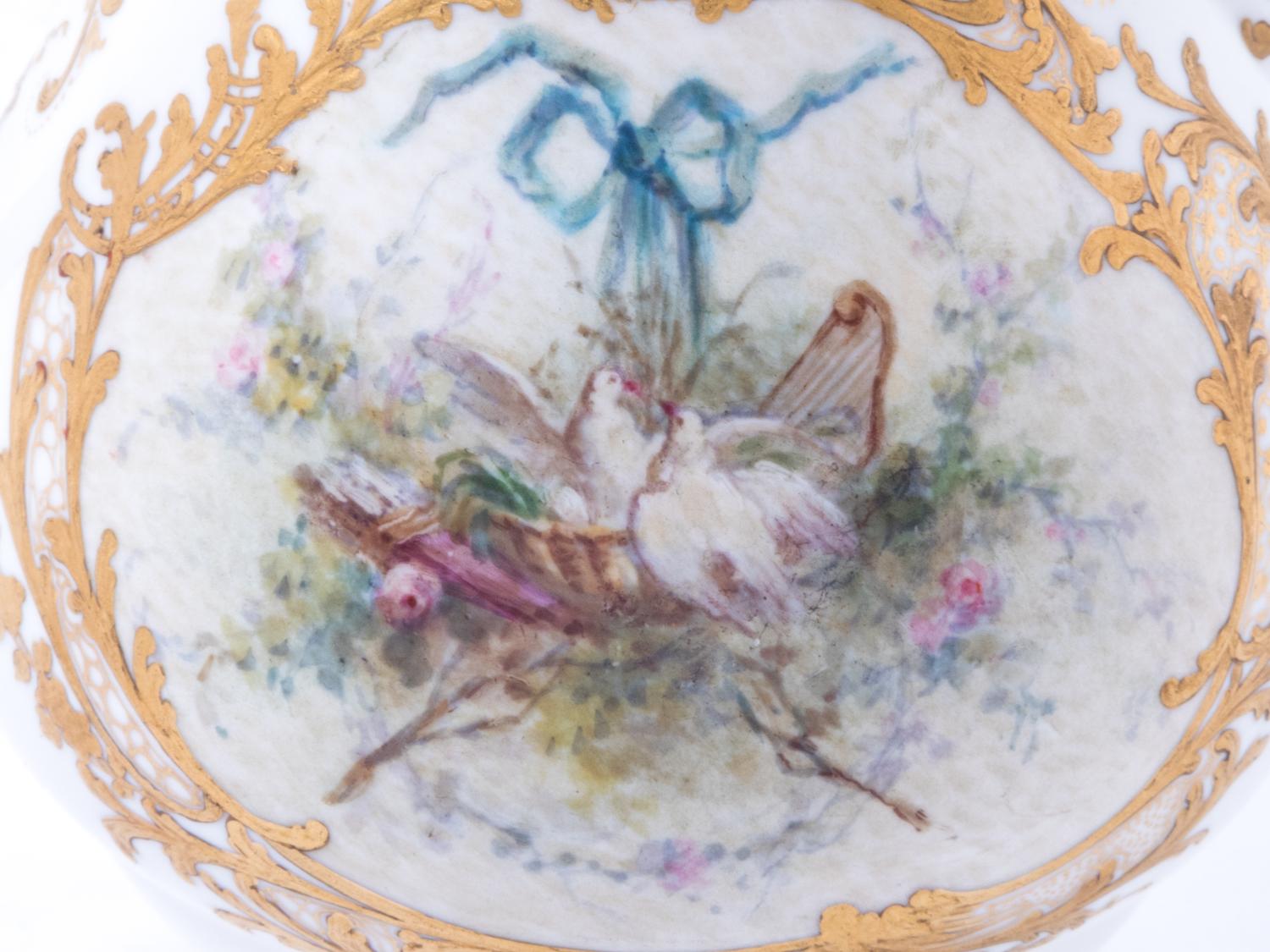 A Sèvres Painted and Parcel Gilt Porcelain Creamer