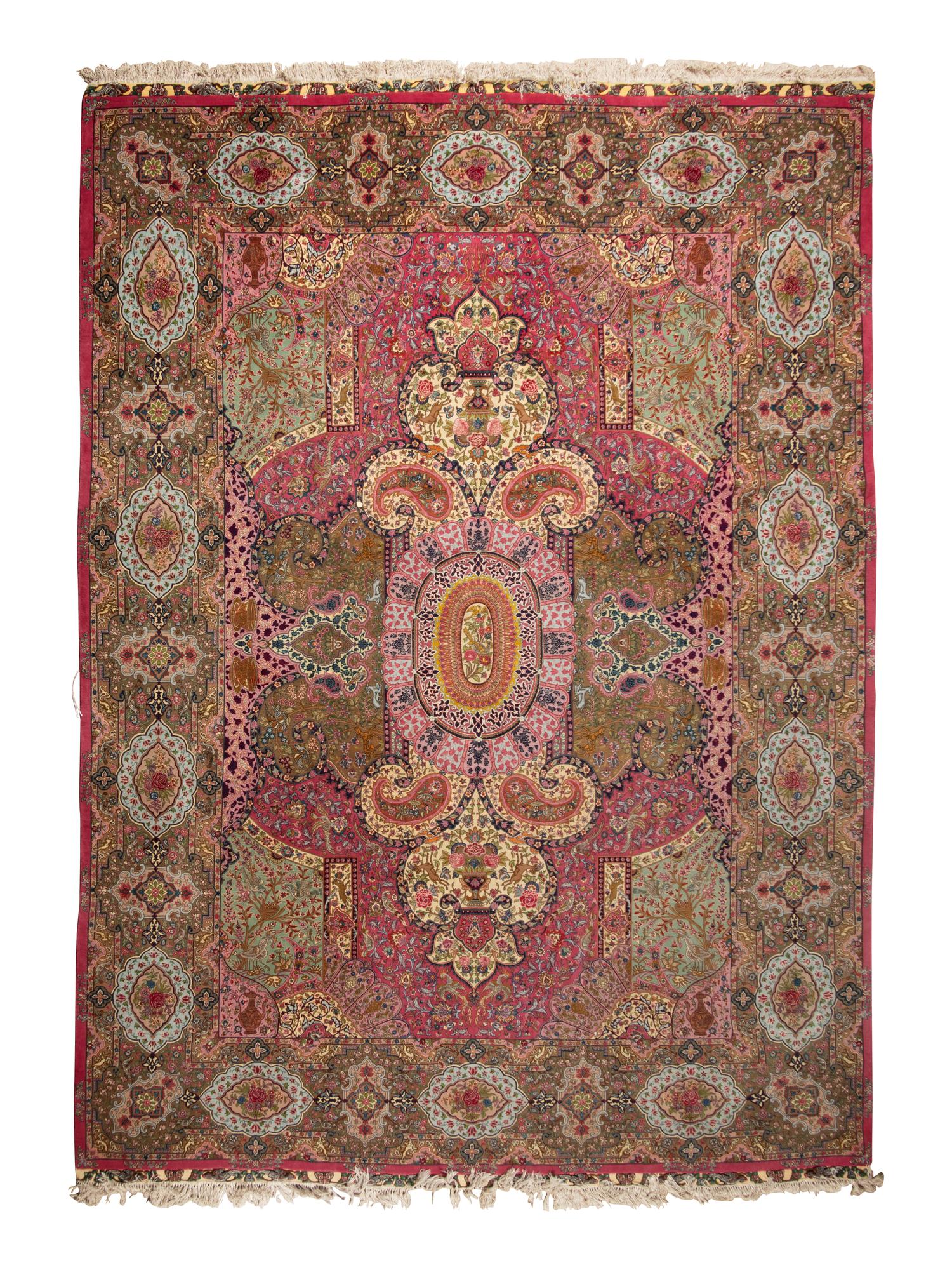 A Kirman Wool Rug