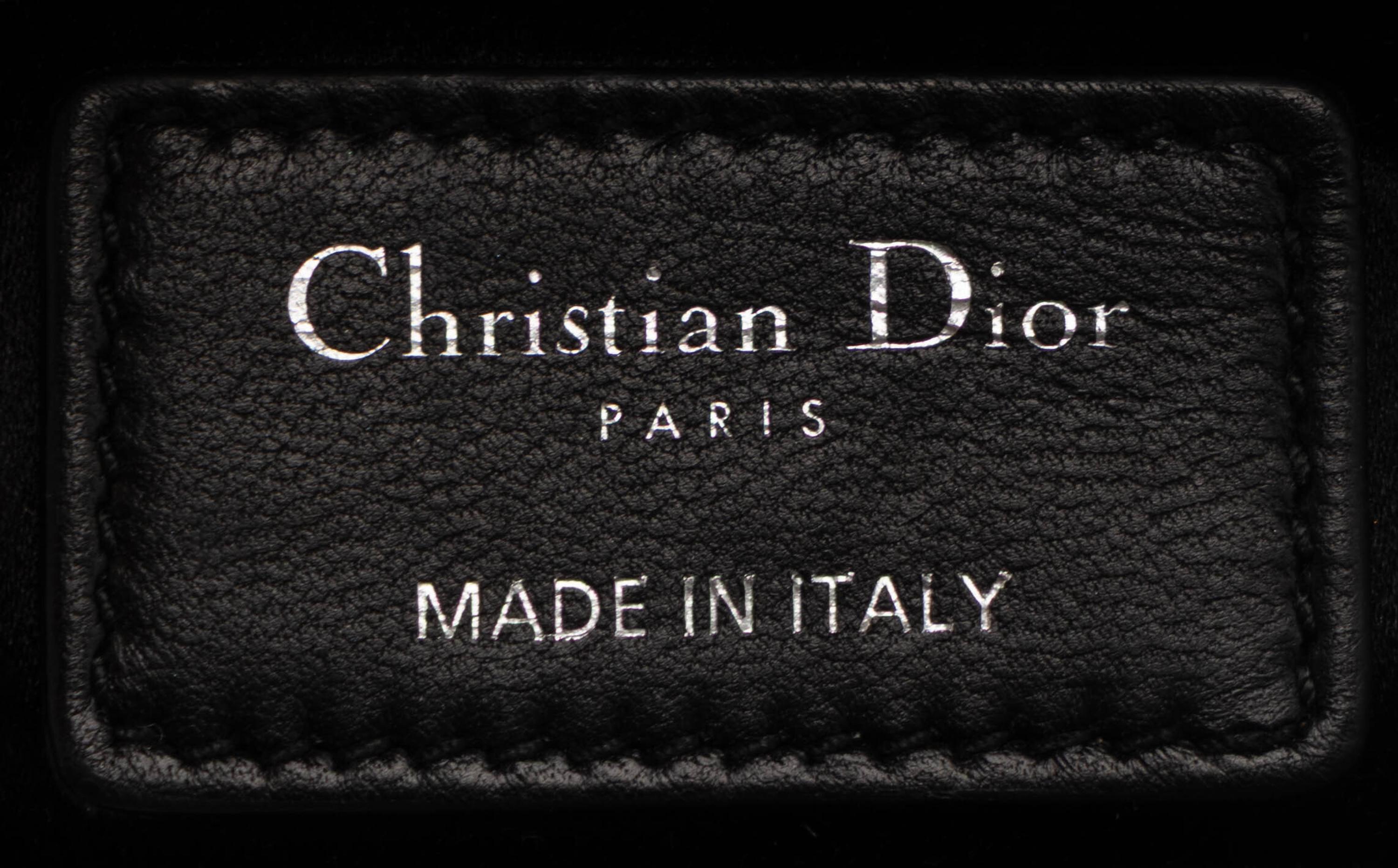 Christian Dior, Mini Lady Dior in Sequin-Embellished Black Satin