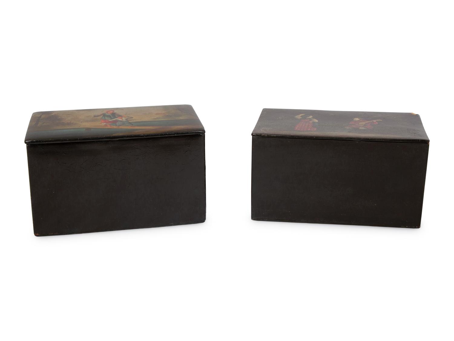 Two Russian Lacquer Boxes