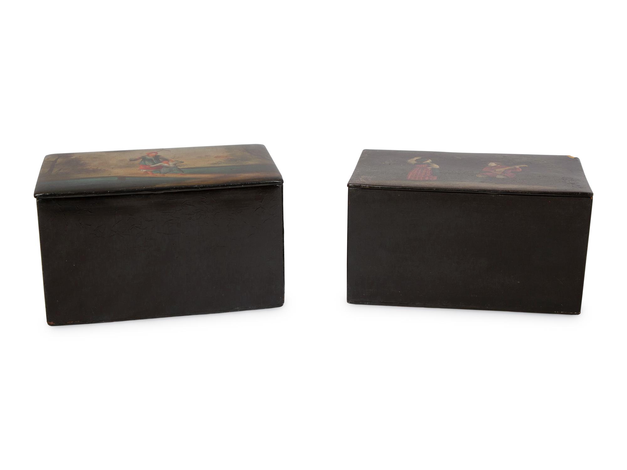 Two Russian Lacquer Boxes