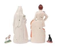 Two Staffordshire Figures Depicting Queen Victoria and Prince Albert