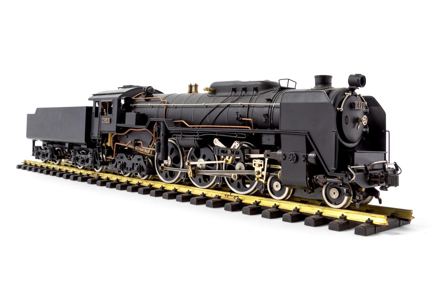 An Aster Polychrome 1-Gauge JNR: C-63 4-6-4 Locomotive and Tender