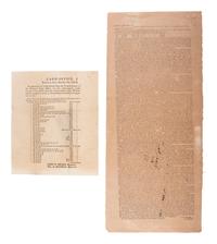 [ILLINOIS]. A group of 5 early Illinois land sale broadsides, comprising: