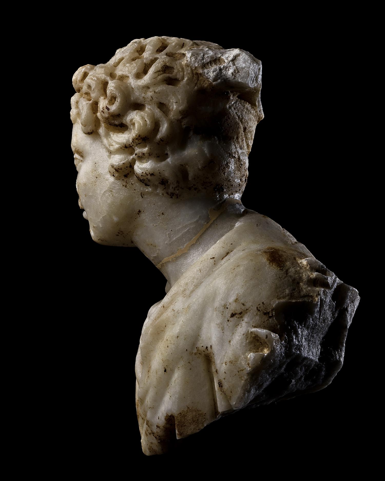 A Roman Marble Portrait Bust of a Youth