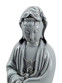 A Large Blanc de Chine Figure of Guanyin