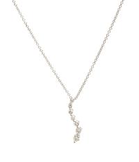 A 14 Karat White Gold and Diamond Necklace, 1.30 dwts.