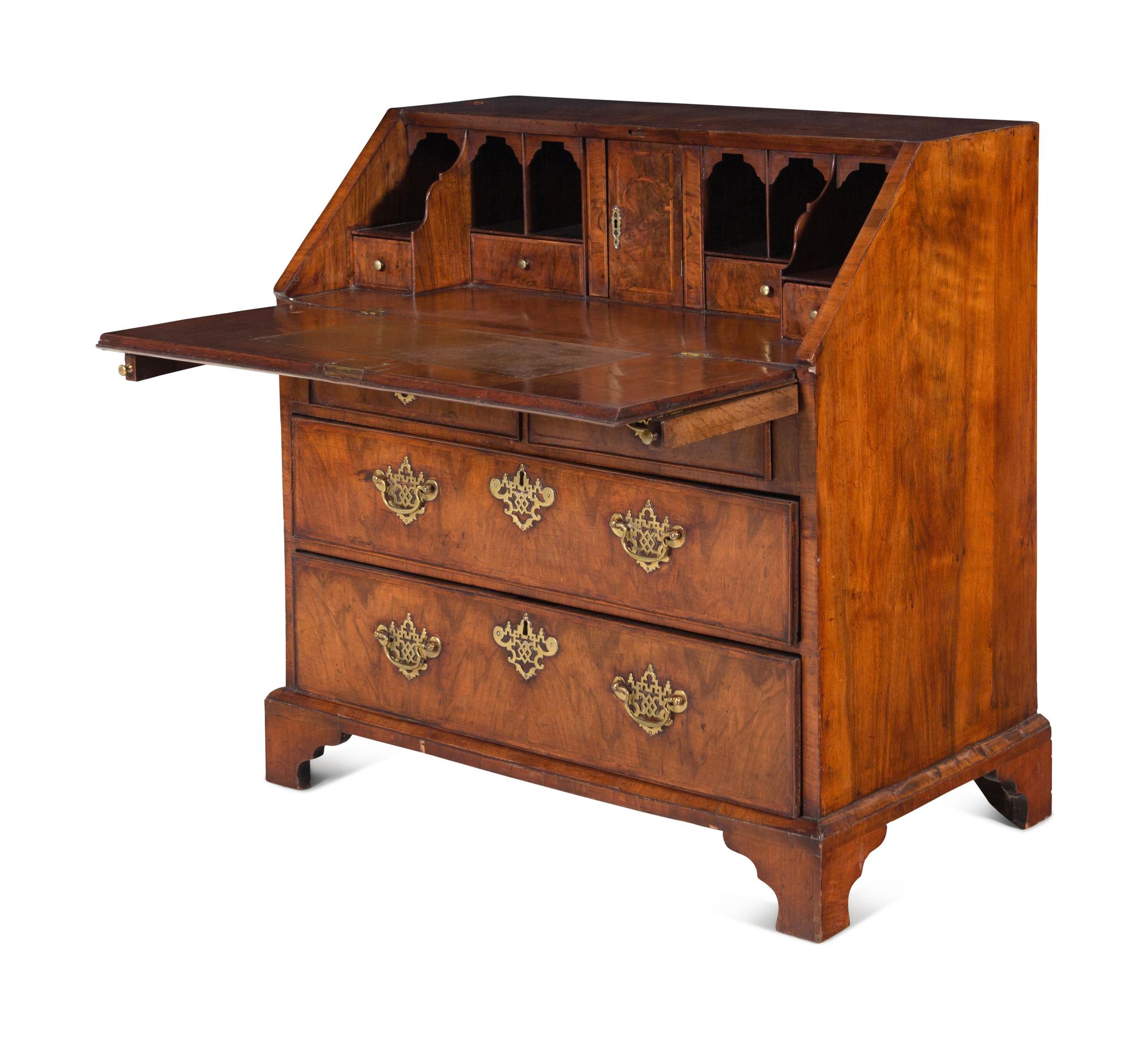 A Queen Anne Walnut Secretary Bureau
