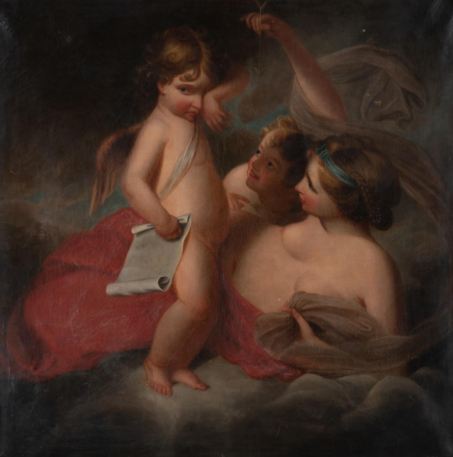 Venus Chiding Cupid for Learning to Cast Accounts