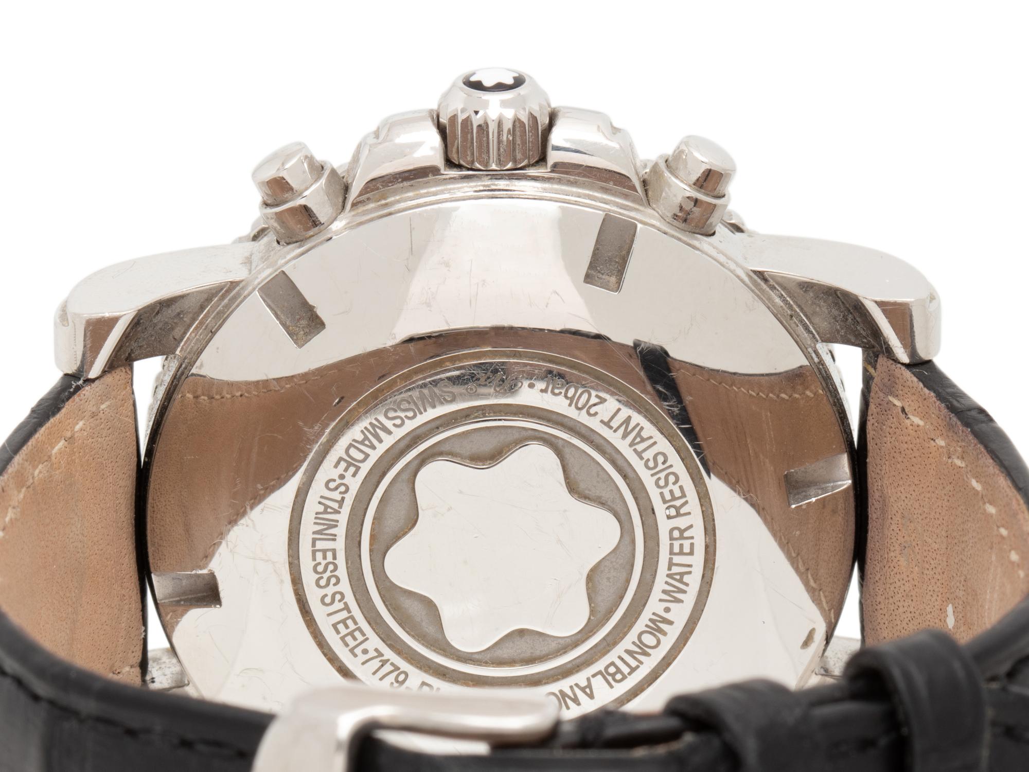MONTBLANC, REF. 7179 STAINLESS STEEL CHRONOGRAPH WRISTWATCH