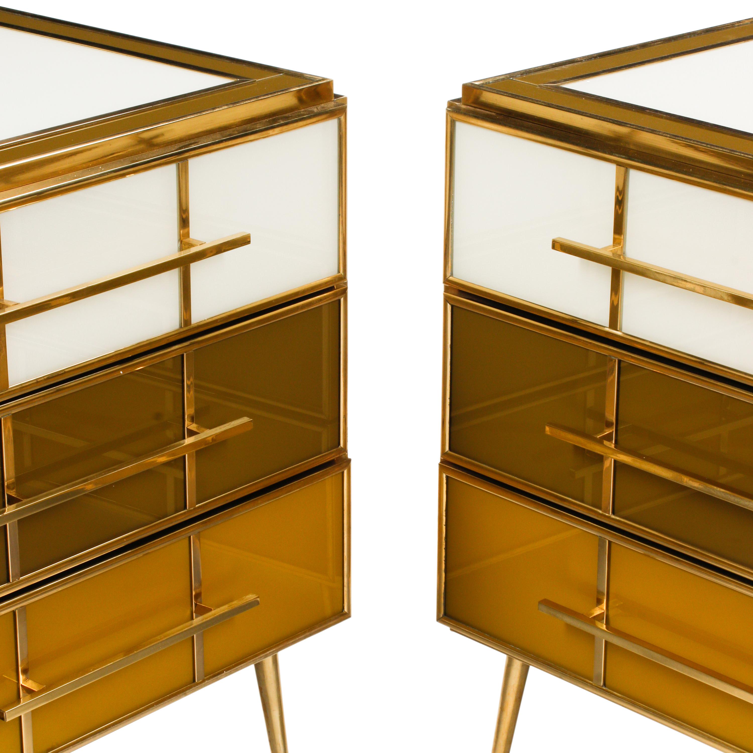 Italian Modernist 20th Century — Pair of Chests of Drawers, c. 1980