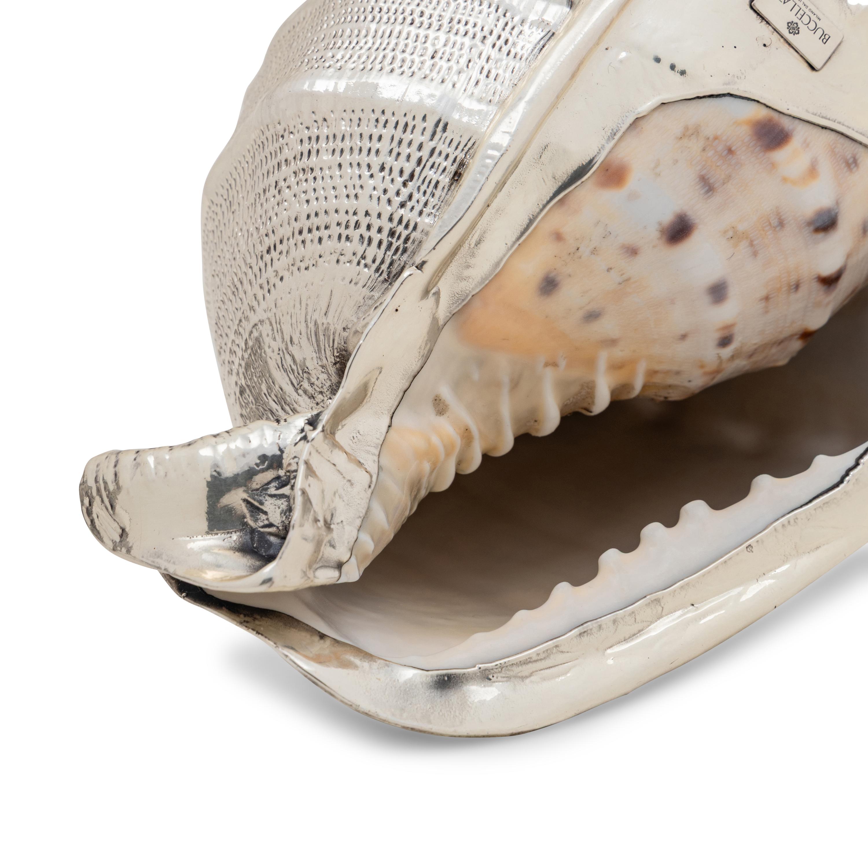 Three Buccellati Silver-Wrapped Shells