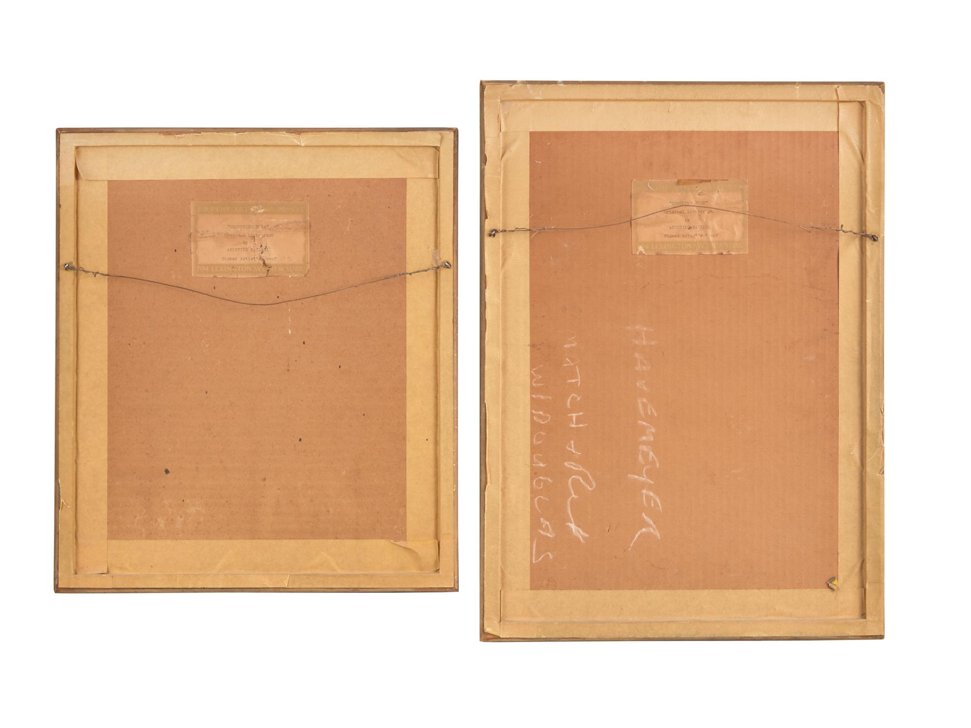 Femme Accroupie de Dos; together with Nu Debout (Two Works)