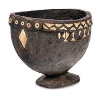 An Oceanic Wooden Ceremonial Inlaid Bowl