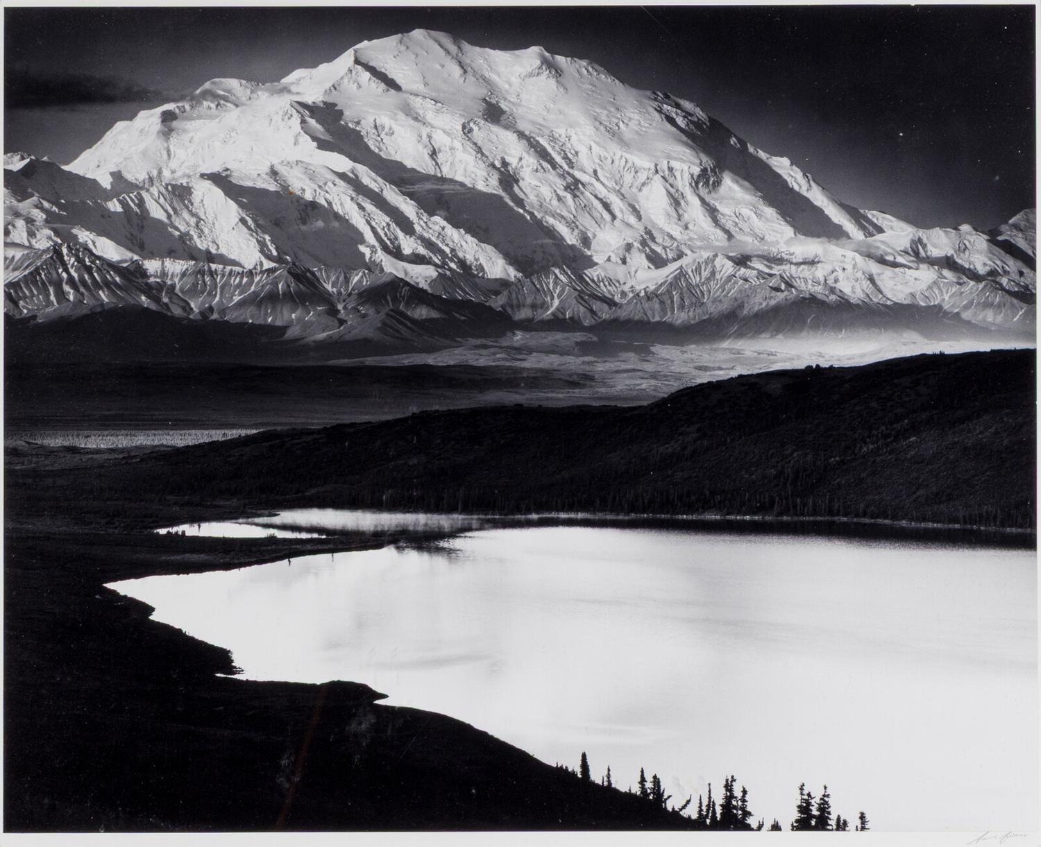 Mount McKinley and Wonder Lake, Mount McKinley National Park, Alaska, 1947; printed ca. 1973-77