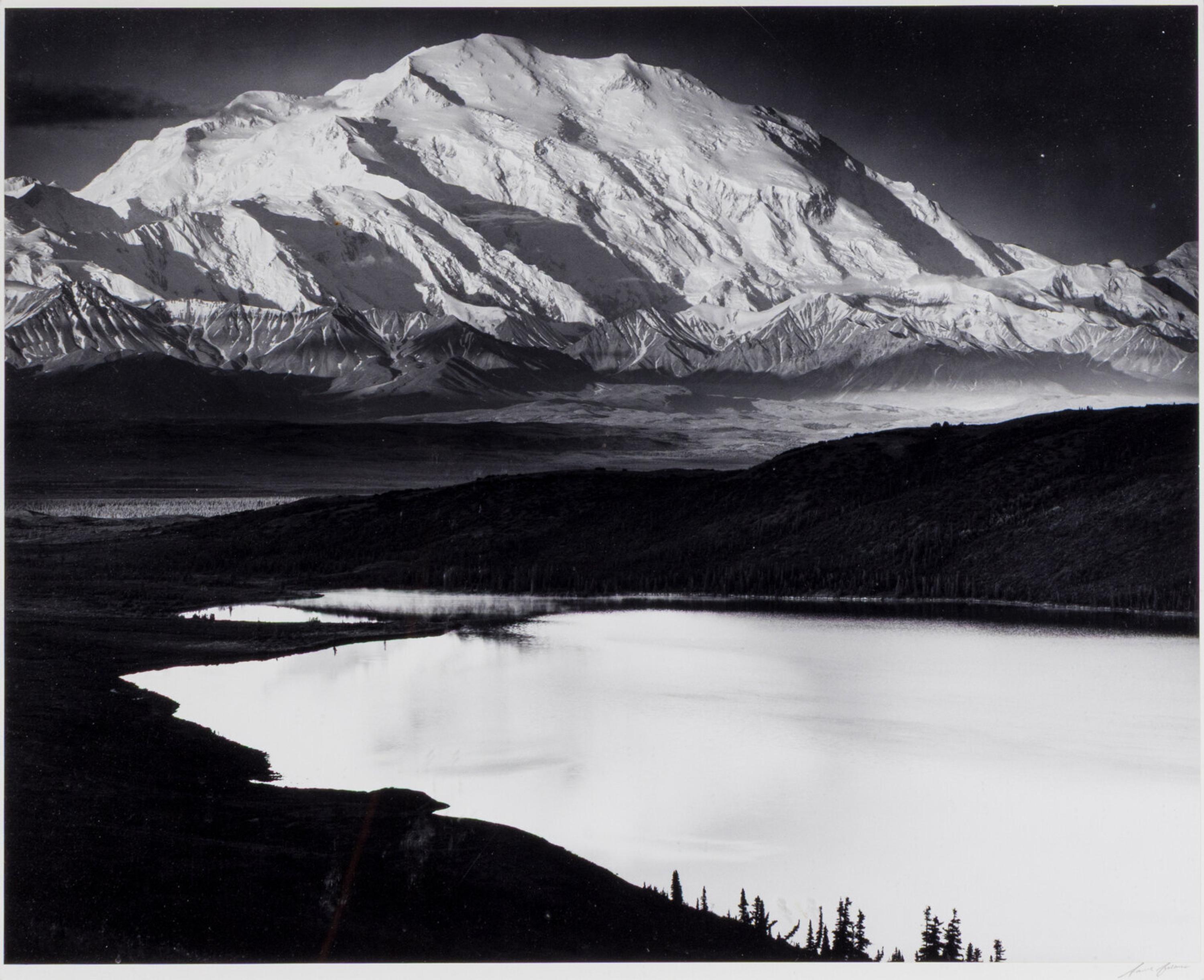Mount McKinley and Wonder Lake, Mount McKinley National Park, Alaska, 1947; printed ca. 1973-77