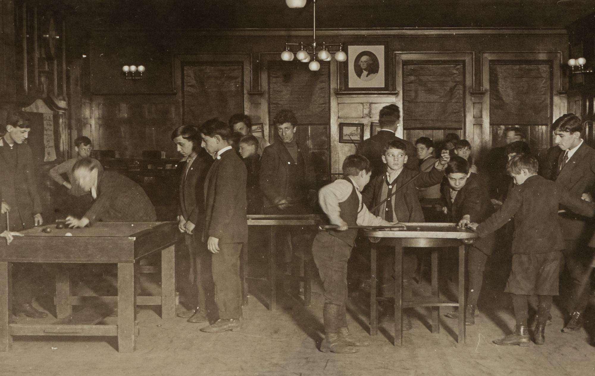 Lewis Hine (1874-1940) Children Playing Pool, circa 1910