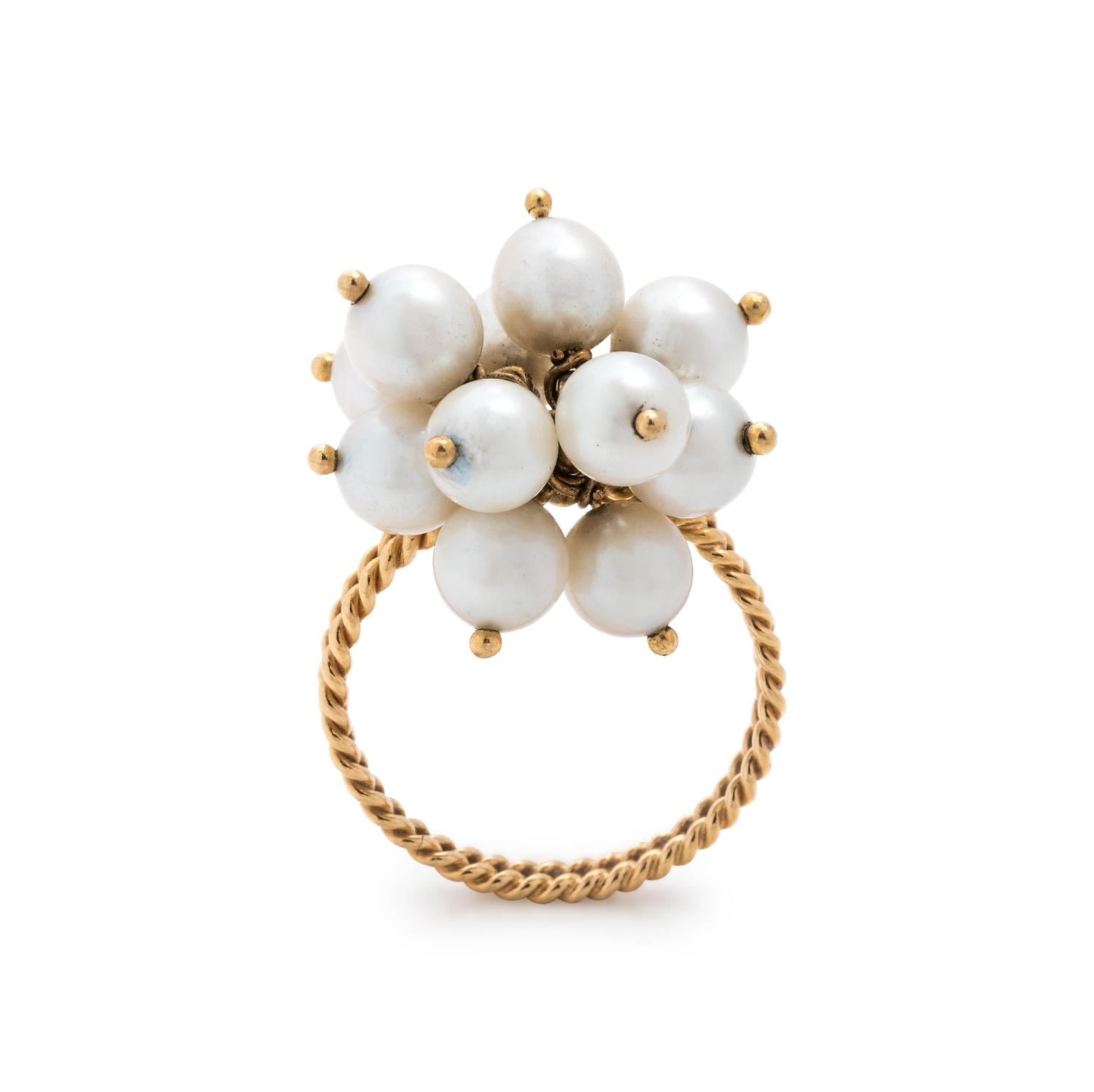 CULTURED PEARL RING