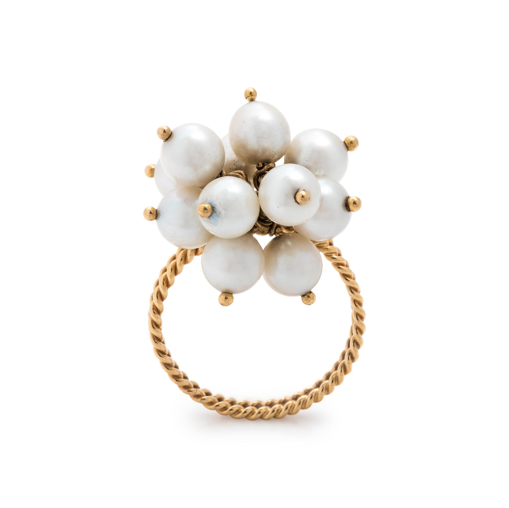 CULTURED PEARL RING