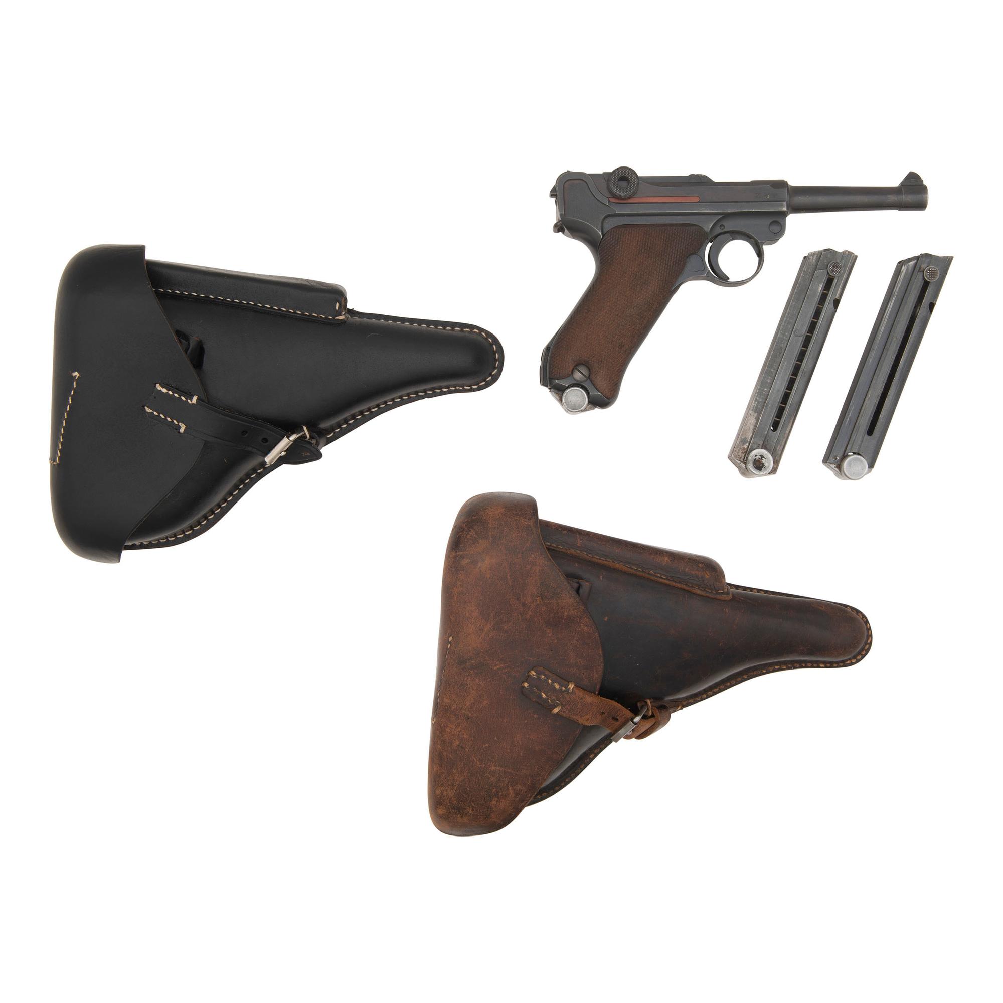 **Mauser 42-Code P.08 Luger with Holster and Matching Magazine