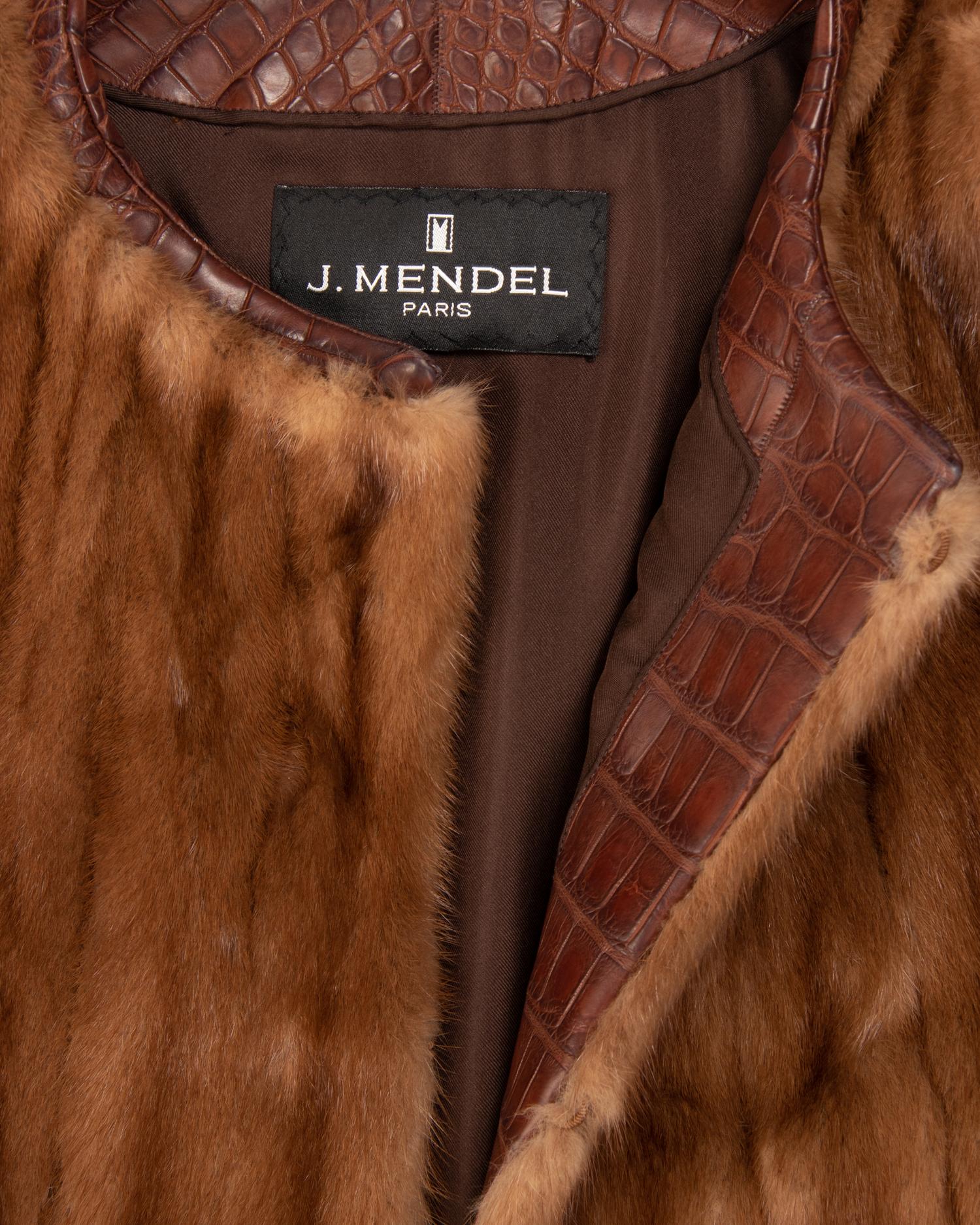 J. Mendel Mink and Alligator Trimmed Jacket