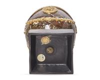 A James Neale Parcel Gilt Agateware Lidded Urn