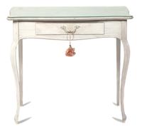 A Louis XV Style Painted Table Height 30 x width 33 x depth 18 inches. — 20TH CENTURY