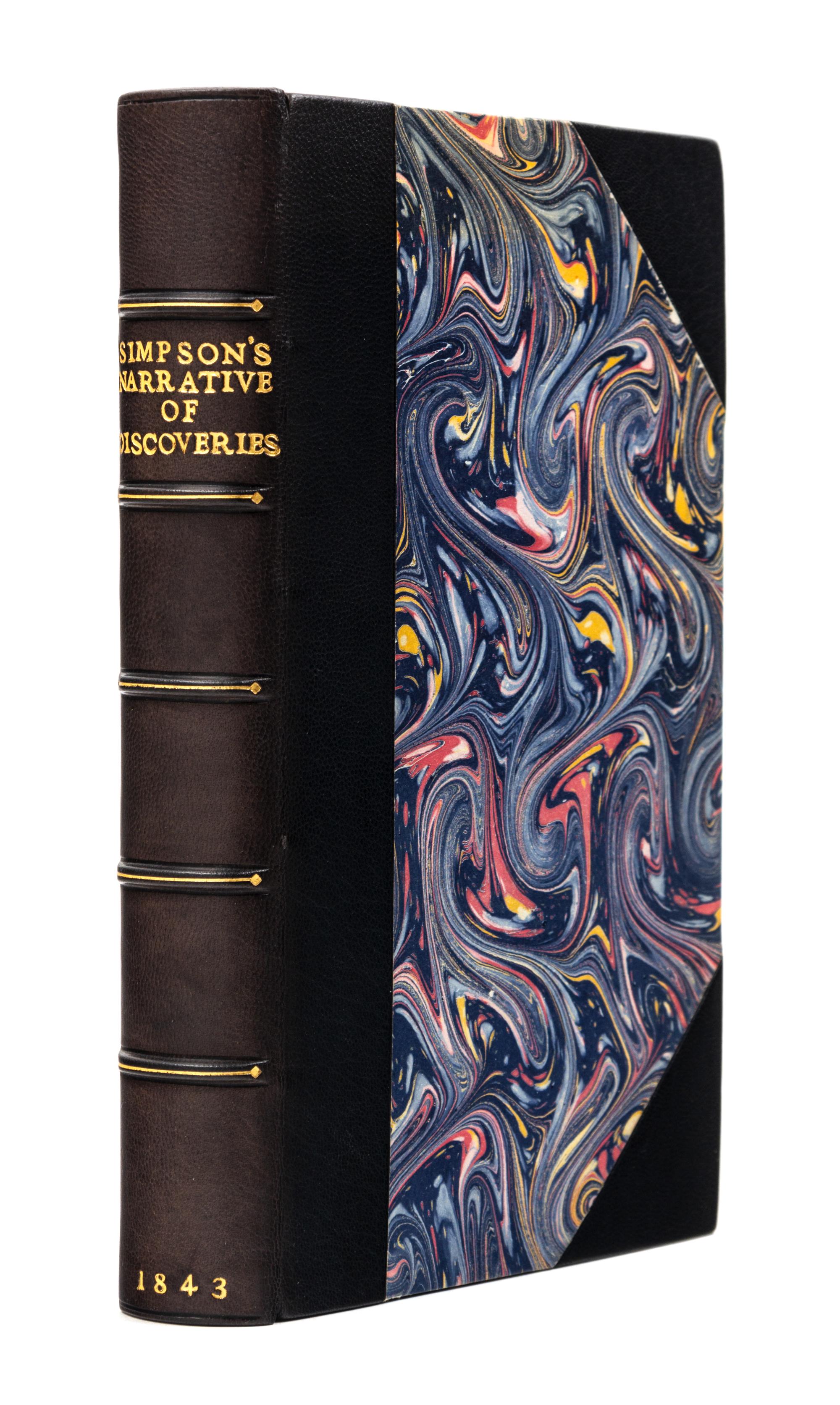 SIMPSON, Thomas (1808-1840). Narrative of the Discoveries on the North West Coast of America. London, 1843. FIRST EDITION.