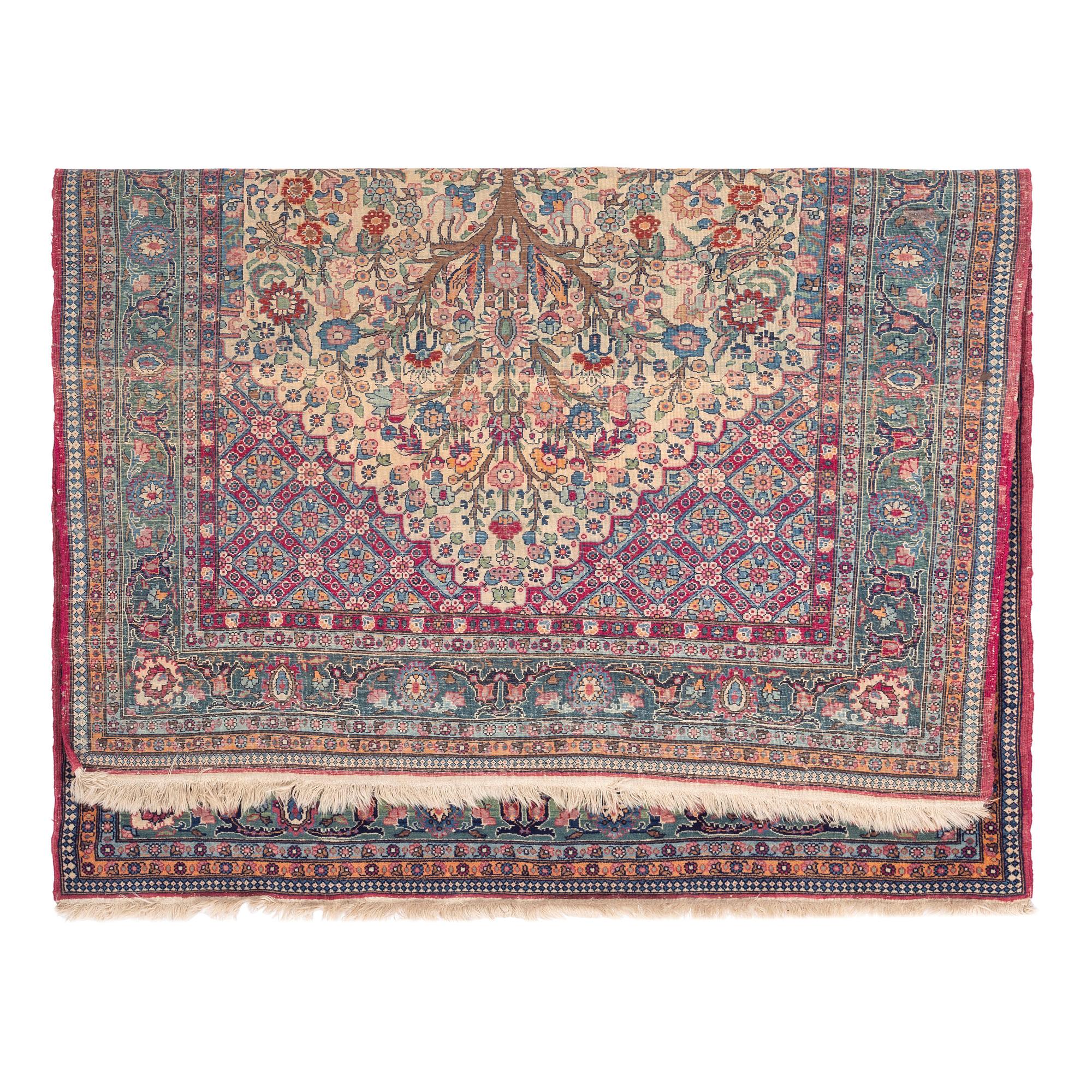 A Kirman Wool Prayer Rug