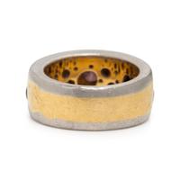 Multigem, Platinum, and Yellow Gold Ring