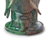 Charlie West, A Glazed Stoneware Work: Two Headed Rooster