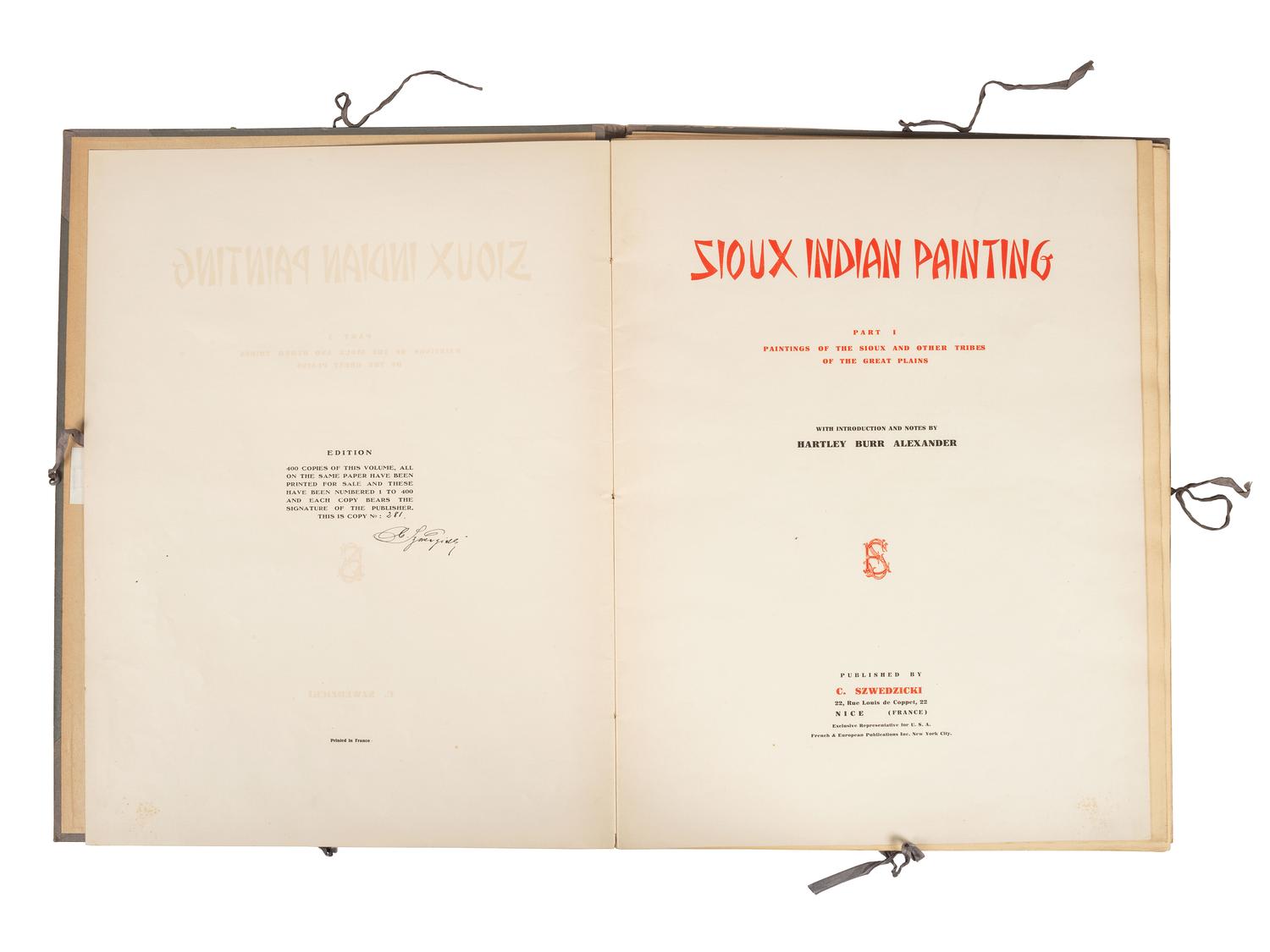 [PLAINS] Sioux Indian Painting, Part I. Paintings of the Sioux and Other Tribes of the Great Plains