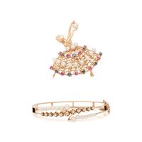 COLLECTION OF YELLOW GOLD AND MULTIGEM JEWELRY