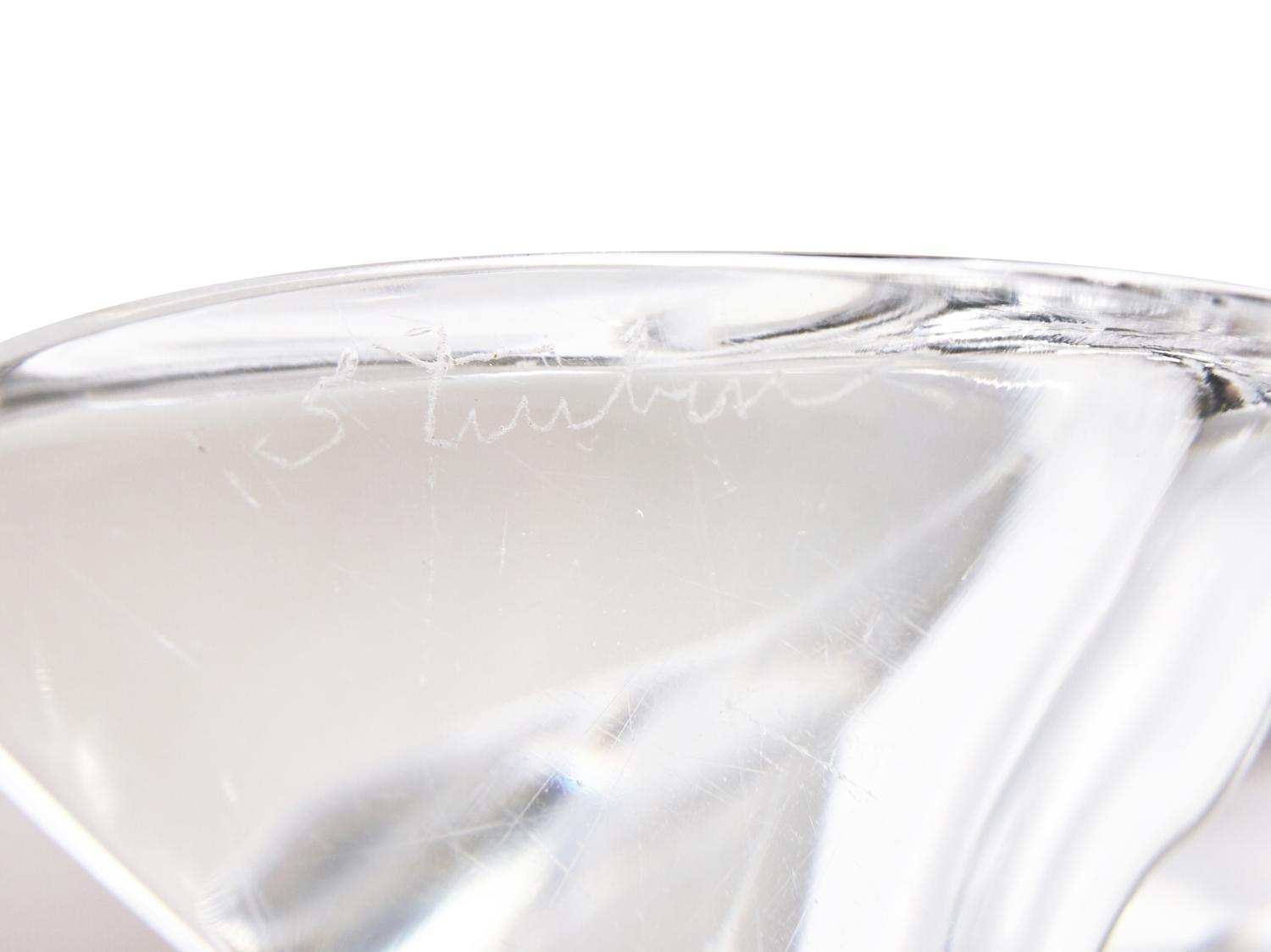 A Steuben Glass Sailboat
