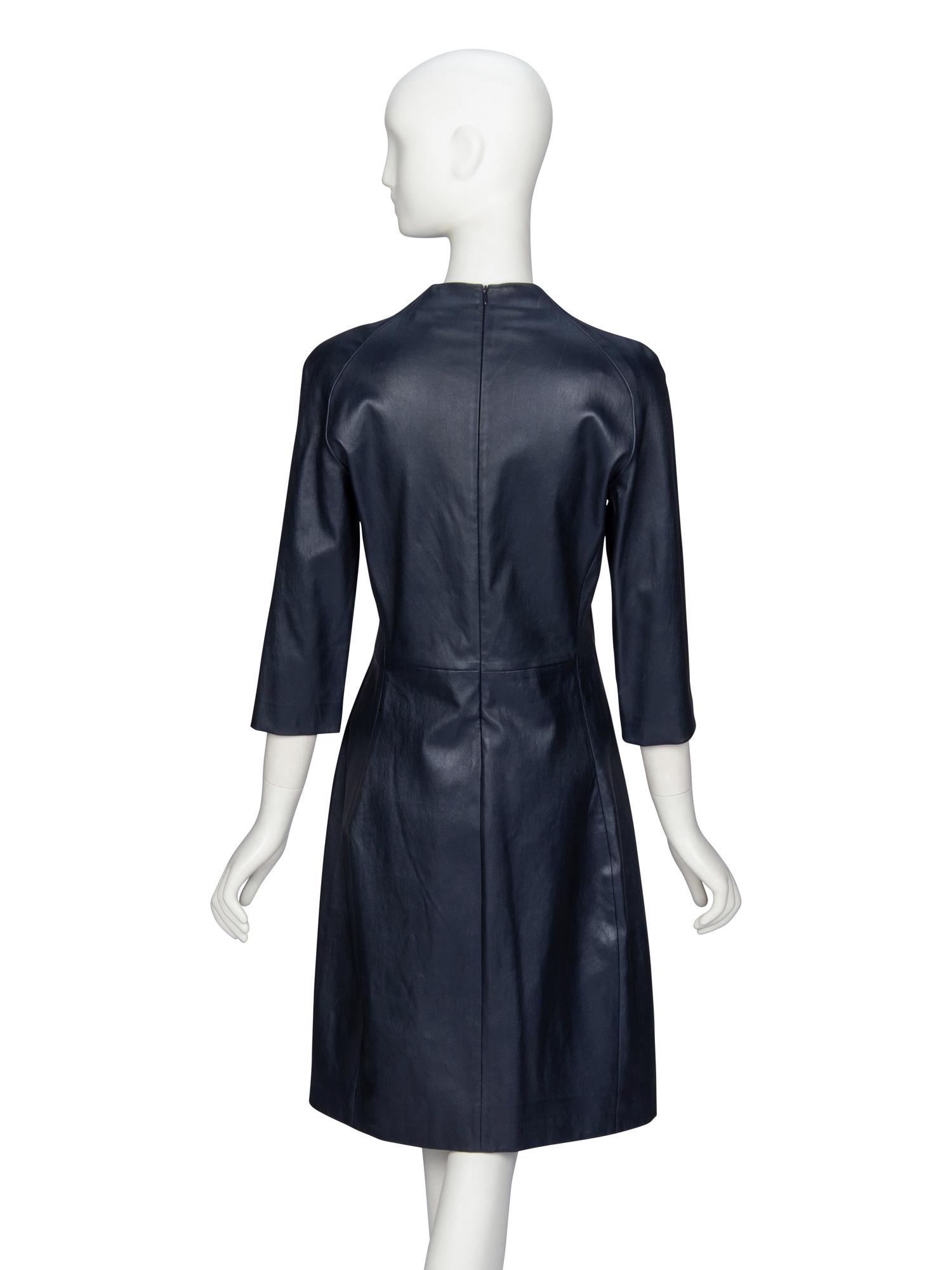 The Row, Fitted Leather Dress