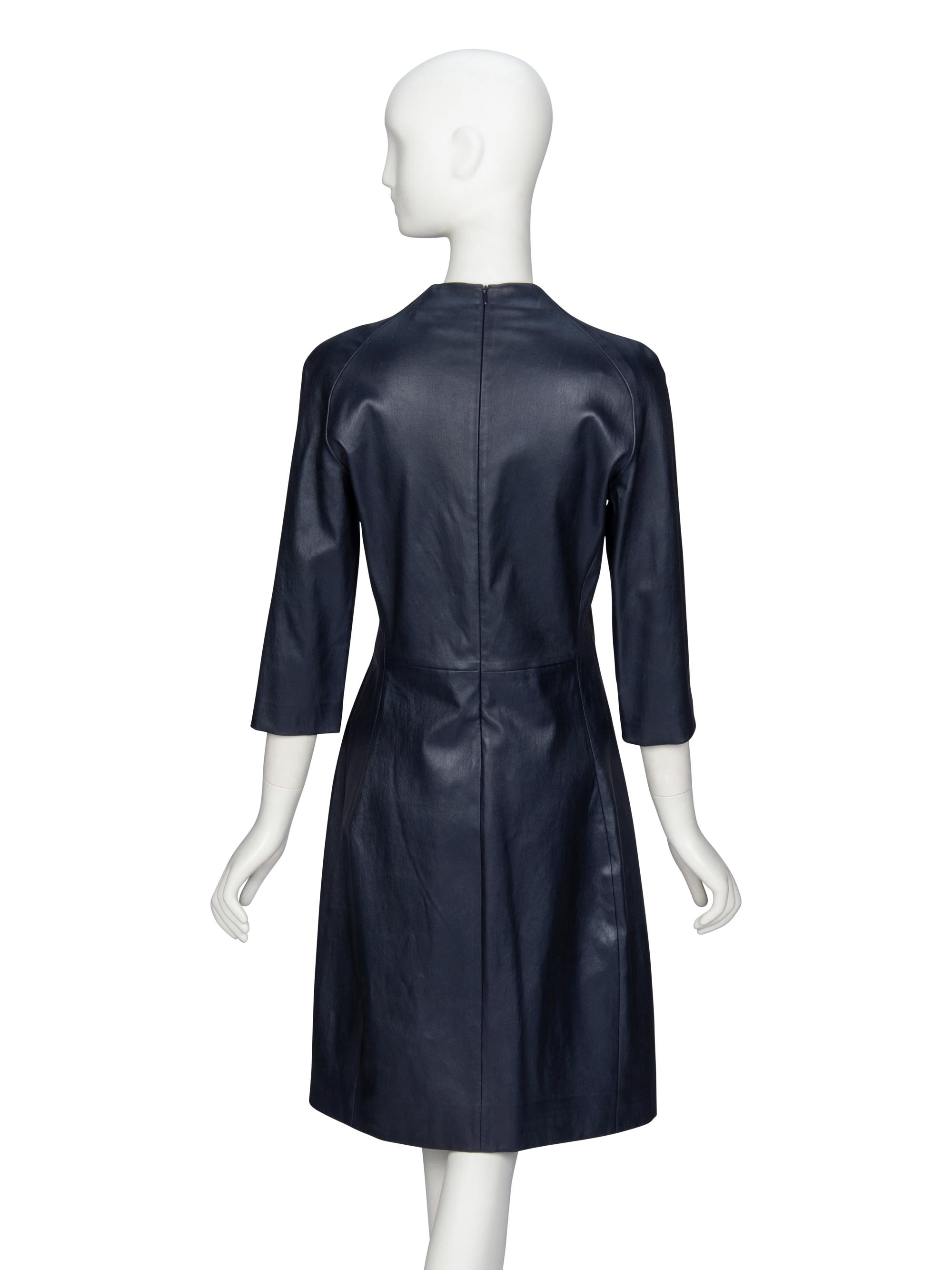 The Row, Fitted Leather Dress