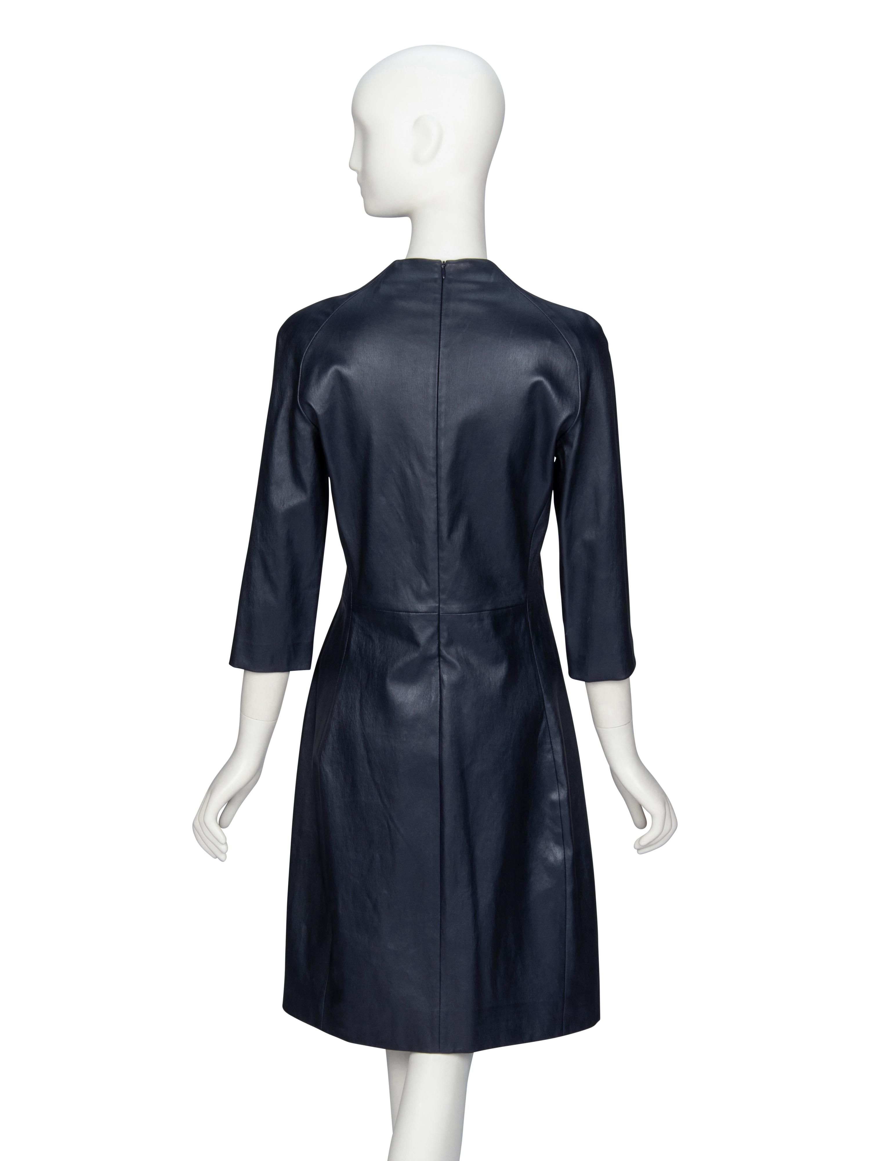 The Row, Fitted Leather Dress