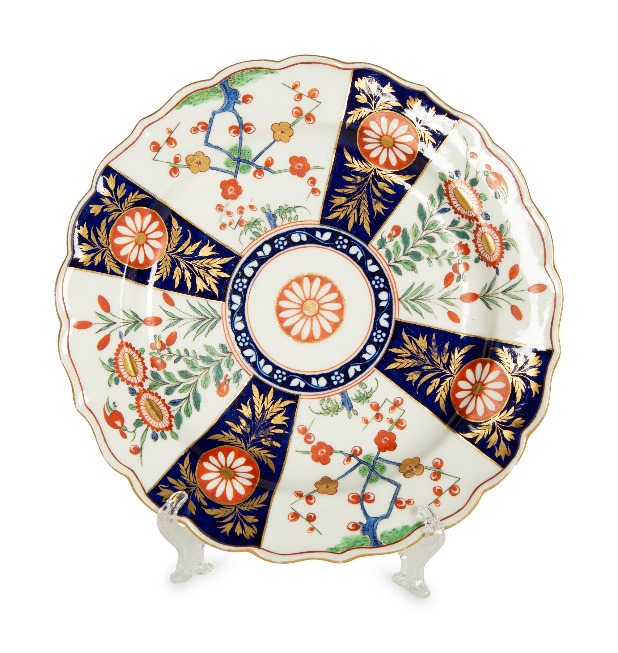 A Collection of Six English Worcester Porcelain Articles — 18TH CENTURY