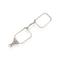PLATINUM AND DIAMOND LORGNETTE