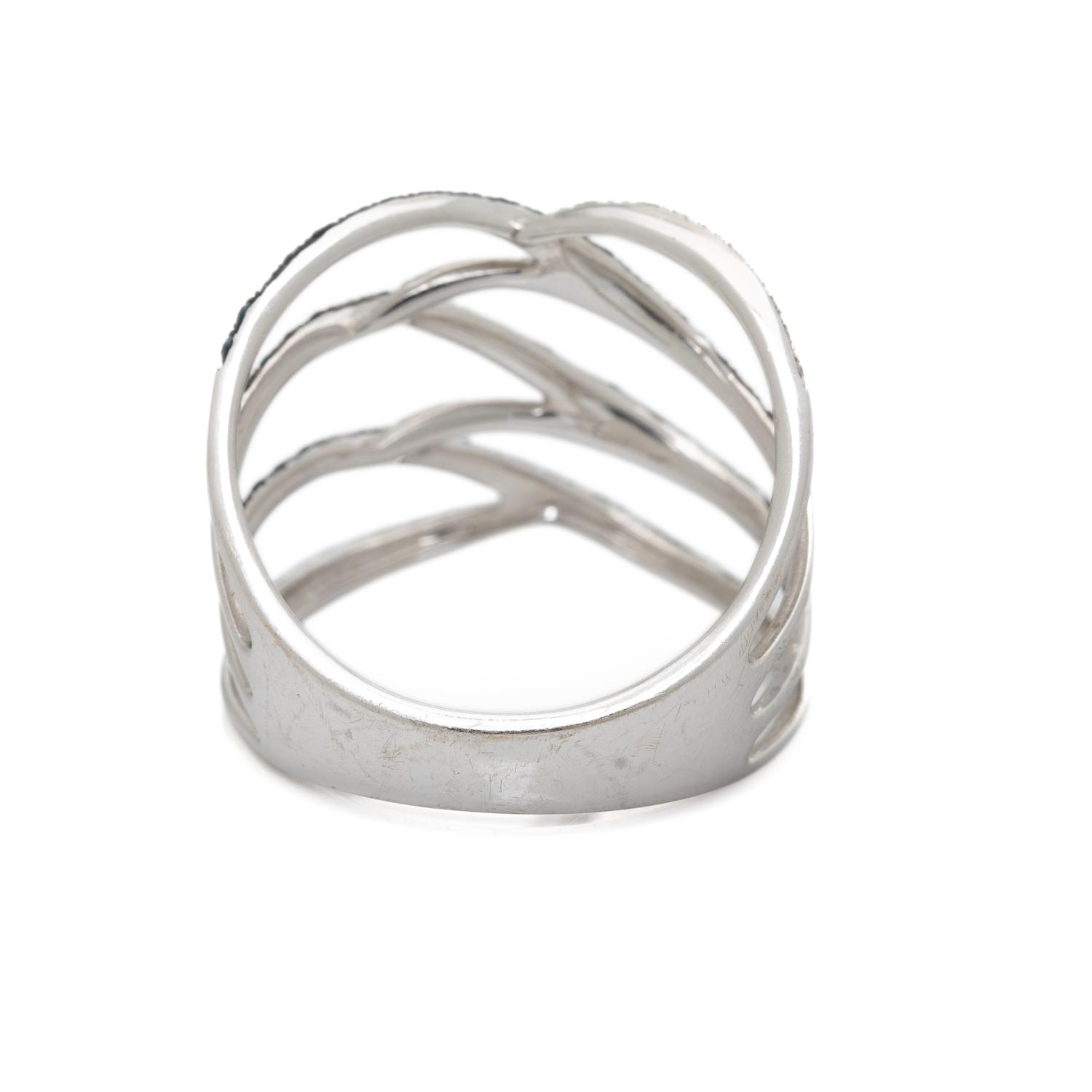 EFFY, DIAMOND, COLORED DIAMOND, AND WHITE GOLD 'BELLA BLEU' RING
